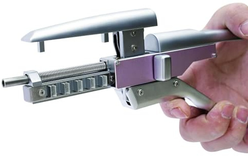 Generico Macchina per extension capelli 6D GT versione viola, strumento per extension capelli rapido e senza segni, più naturale e veloce, cinque ciocche in fila