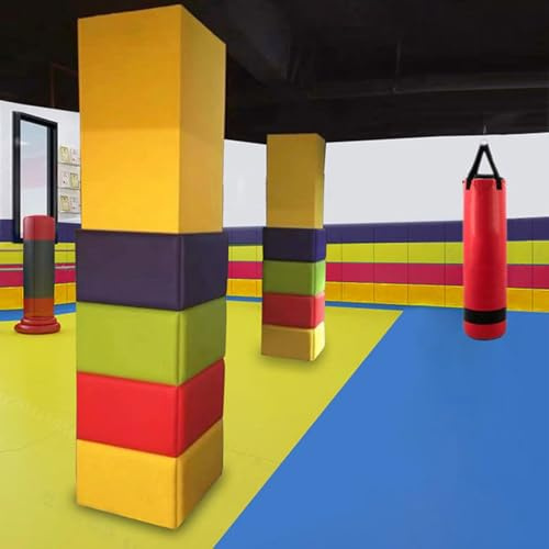 Coussin Mural Anti-Collision de Gym- Panneau Acoustique Mural Decoratif 3D - Revetement Muraux Isolation Thermique Réduit Le Bruit et Améliore L'acoustique(Blanc,40 x 60 cm)