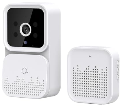 ALCXAZS Videocitofono Wi-Fi con interconnessione al telefono cellulare per avvisi e notifiche istantanee. Il telefono cellulare riceverà, APP ULOOKA