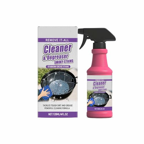 Pulizia di Forno e Grill,Pulitore e Sgrassatore Extra Forte Per Forno,BBQ Grill Cleaner for Outdoor Grills,per Cappe,Barbecue a Gas,Acciaio Inox, Cucina 120ML 1PC