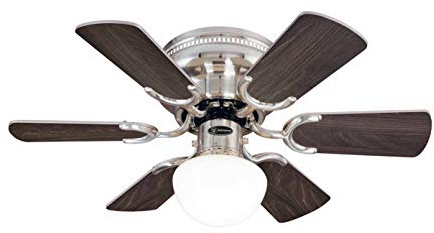 Westinghouse Deckenventilator Petite Nickel 76 cm mit Licht