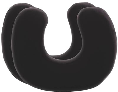 Third of Life Kissenbezug Schwarz Doppelpack für ANDAR Nackenhörnchen | Mako-Baumwolle (Double Jersey), Bügelfrei & trocknergeeignet, Kissenhüllen 2er Set mit Reißverschluss, Oeko-Tex zertifiziert