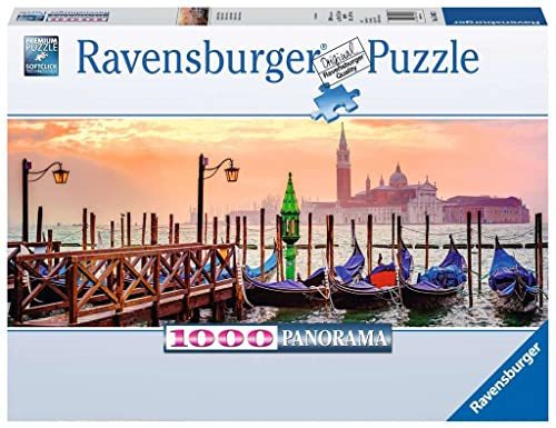 Ravensburger Puzzle 15082 - Gondeln in Venedig - 1000 Teile Puzzle für Erwachsene und Kinder ab 14 Jahren, Puzzle im Panorama-Format
