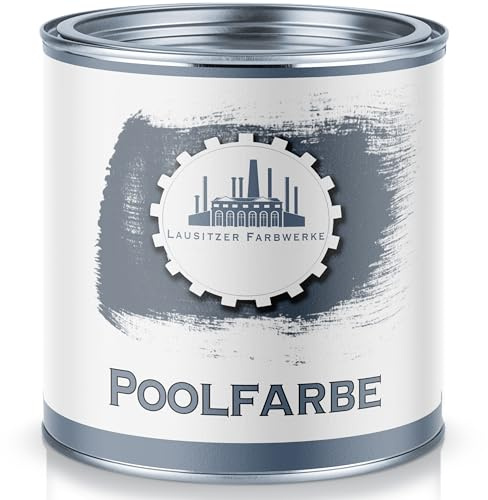 Lausitzer Färgverk, poolfärg, traditionell poolfärg, poolfärg, betongfärg, vattentät, blå, vit, grå, grön, havsgrön, ljusgrå, antracitgrå (5 L, blå)