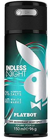 Playboy Endless Night For Him Deo Spray da uomo, 150 ml