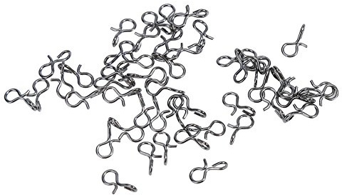 Pesca Snap, 50pcs Nero in Acciaio Inox Mosca Gancio Gancio Di Sicurezza a Sgancio Rapido Con Moschettone Per Pesca