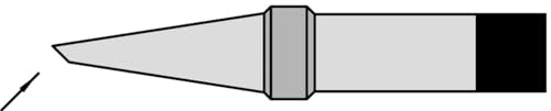 Weller 4PTAA8-1 Soldering Tip PT Series Round Shape Bevelled Width 1.6 mm 425 °C