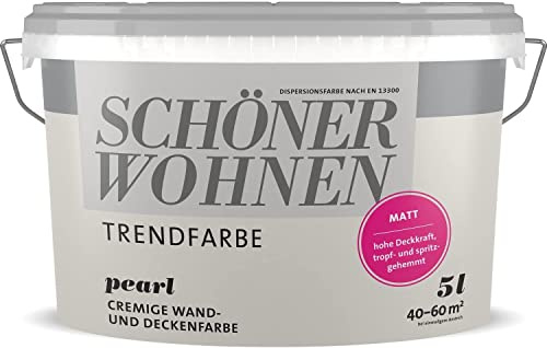 Wand- und Deckenfarbe Schöner Wohnen Trendfarbe pearl matt 5,0 l