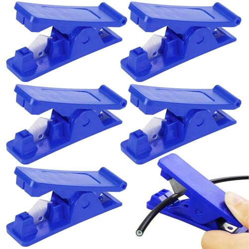 Rohrschneider Kunststoff,RoadLoo 6 Stück Wirtschaftlich Gummischlauchschneider Weichgummi Silikonrohrschneider Schneidwerkzeug Nylon Kunststoffrohr zum Schneiden von Gummi Schläuche und Schutzrohre