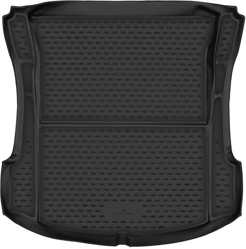 WALSER XTR Kofferraumwanne für Tesla Model 3 (5YJ3) 01/2017-Heute, 100% passgenaue Antirutschmatte Auto, Gummimatte Auto, Kofferraum Schutzmatte, Anti Rutsch Matte Gummi, Auto Gummimatten