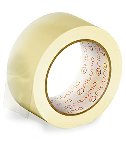 OFITURIA Nastro adesivo per imballaggio trasparente per imballaggio di scatole di cartone di spedizioni, matrimoni, prodotto per confezioni sicure (48cm x 60mts - Transparente, 1 Rollo)