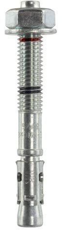 KLIMAS Goujon d'ancrage zingué blanc - tige et bague zinguée 8x115 - Boîte de 50 - Cheville fixation