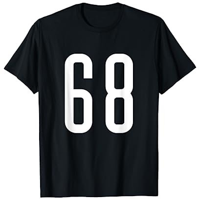Lieblings-Trikot für Sportfans mit der Nummer #68 T-Shirt