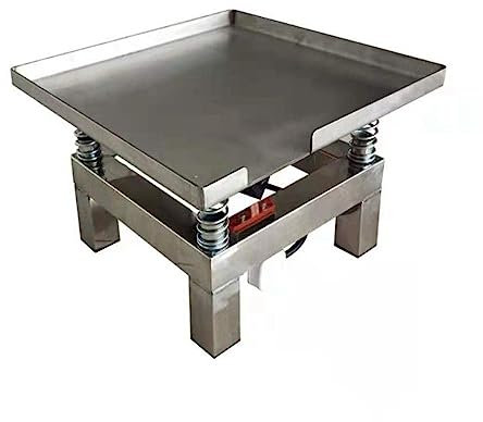 Petit test de vibration de table vibrante en béton, table de vibration d'acier inoxydable de plate-forme de vibration de bloc d'essai de banc 3000rpm JIYAMI'EN EL (Color : 110v)