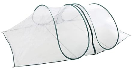 Spetebo Pellicola pop-up per aiuole, 250 x 110 cm, per la coltivazione di gallerie di serra – copertura per aiuole vegetali – protezione invernale