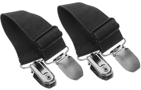 WOONEKY 2 Stück Hosenbeinclip Verstellbare Stiefelriemen Clips Hosenhalter Stiefelriemen Stiefelklemmen Hosenbefestigungsclips Elastischer Hosenhalter Hosenbeine