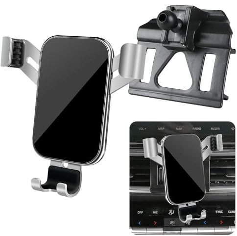 LUNQIN Car Phone Holder for Kia Forte 2019 2020 2021 2022 2023 2024 Auto Interior Accessories Best Cell Phones Mount Cellphone Mobile Cradle Charging Navigation Bracket Air Vent Screen Stand Accessory