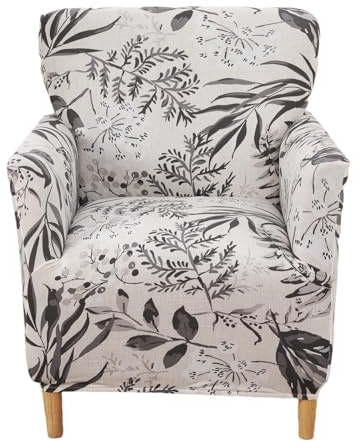 NILUOH Chair Covers Armchair Stretch Chair Slipcovers with Arms Printed Accent Chair Covers for Living Room Soft Nonslip Armchair Slipcovers Protector for Dogs Pets Home Decor