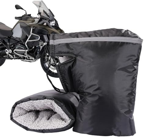 Manguito para moto, guante de motorista, guante de agarre, cubierta térmica – Accesorio ATV calentador de manos, impermeable para regiones frías, bicicleta ATV, moto de nieve