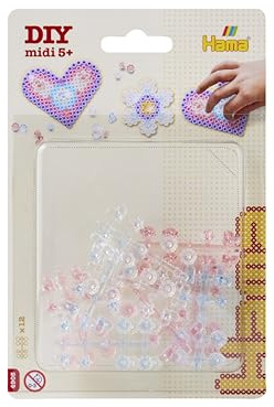 Hama Perlen 4905 Hama Juwelen, 12 Stück, Zubehör Set für das Basteln mit Midi Bügelperlen mit Durchmesser 5 mm, für Kinder ab 5 Jahren
