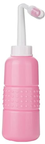 Mom Bouteille péri à l'envers pour soins post-partum, outil de nettoyage du périnée portable, bouteille Mom Peri pour les essentiels post-partum (rose, 350 ml)