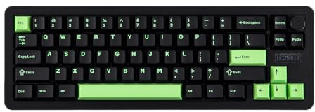 EPOMAKER Galaxy68 QMK/VIA Mechanische Tastatur Kabellos, Aluminium-Legierung, Gasket, 6000mAh, RGB Side/Backlight, Hot-Swap, 65% Gaming-Tastatur (Schwarz, Wisteria Linear Schalter)