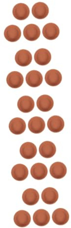 BESTonZON 5 Ensembles Plateau Rond pour Plantes De Soucoupes pour Pots De Fleurs pour Intérieur Extérieur Dérapant Durable Dimensions 5 Pièces * 5
