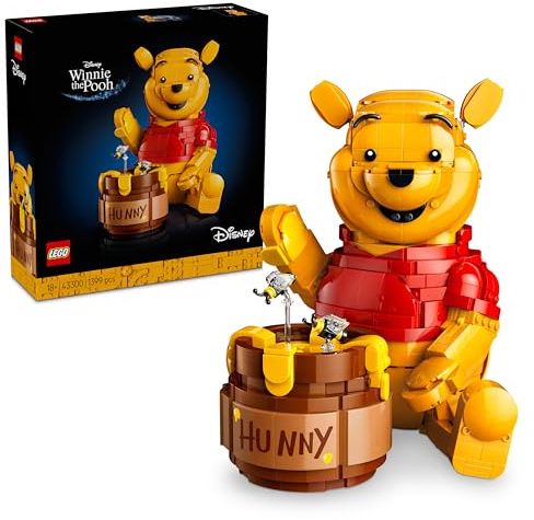 LEGO ǀ Disney Winnie l’Ourson - Set de Construction pour Adulte - Maquette avec Pot de Miel - Décoration - Minifigurine Collector & Figurine de Bourriquet - Idée Cadeau DIY pour Fans 43300