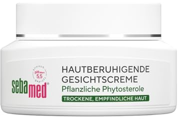 Sebamed Hautberuhigende Gesichtscreme Trockene Haut 50 ml, beruhigt die empfindliche Haut, lindert Spannungsgefühle und Juckreiz, Schutz vor dem Austrocknen, für Damen und Herren