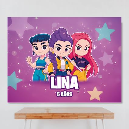 Cartel Personalizado Htx 3 100x80 cm, Pancarta Cumpleaños, Decoracion Htx 3
