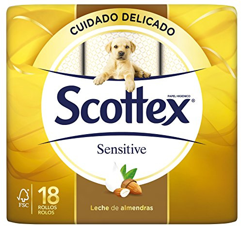Scottex Sensitive Papel Higiénico - 18 Rollos