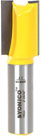 Yonico 14924 broca rebajada de madera contrachapada de tamaño pequeño con 23/32 de diámetro x 1 longitud 1/2 mango