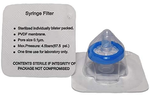 ADVANGENE Syringe Filter Sterile, PVDF, 0.1 Micron 13mm (75/Pk)