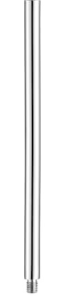 Bürstenking WC Bürstengriff aus glänzendem Edelstahl, edler Ersatz-Toilettenbürstengriff, passend für Verschiedene WC-Garnituren, mit M12-Außengewinde, ca. 280 mm lang