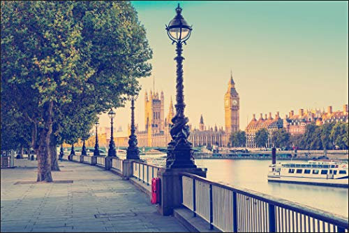 Muralo - Papel pintado fotográfico (240 x 360 cm), diseño de Londres