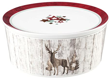 Seltmann Weiden [DL] Life Schale rund 5298 mit Deckel 21x9 cm rund Christmas [RAB] [SP] UVP: 61,90