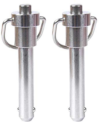 perfk 2er Pack Φ 6mm Kugelsperrbolzen Steckbolzen Schnellverschlussstift, Spannlänge 15mm