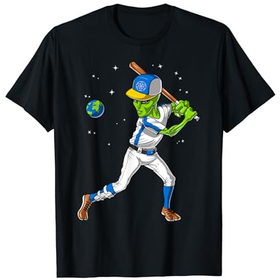 Espace Extraterrestre Base-ball Cosmique Enfants Garçons T-Shirt