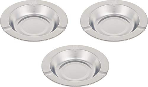 Cigar Metal Ashtrays - Pack of 3 - Ashtray for Cigarettes - Heavy Duty Ash Trays