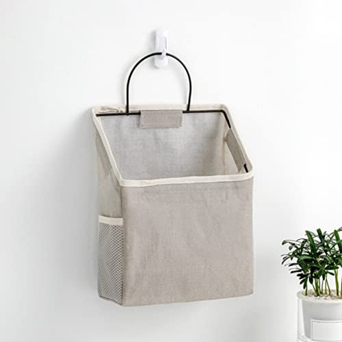 EXQULEG Multifunktionale Hängeorganizer Hängende Aufbewahrungstasche,Hängeaufbewahrung für Tür Bad Kinderzimmer Wohnzimmer Schlafzimmer,22x9.5x38cm (Grau)