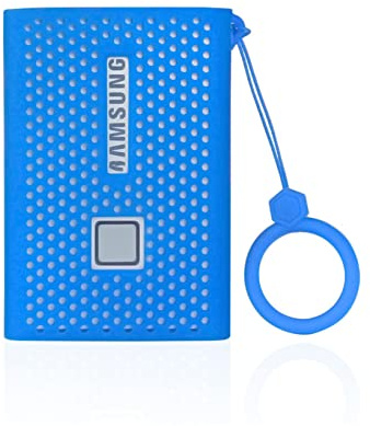 Silikon Schutzhülle für Samsung T7 Portable SSD, Externe Solid State Drives Schutzhülle (500 GB 1 TB 2 TB) (Blau)