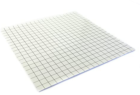 Tapis de Jeu de rôle effaçable à Sec 80 x 80 cm avec Grille carrée – Tapis de Combat effaçable à Sec Compatible avec Les Jeux de rôle, donjons et Dragons (D&D), Pathfinder, Blanc