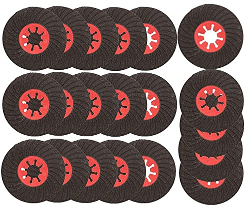 KOTARBAU® Lot de 20 disques abrasifs 115 x 22 mm pour carrelage, pierre, grain 120
