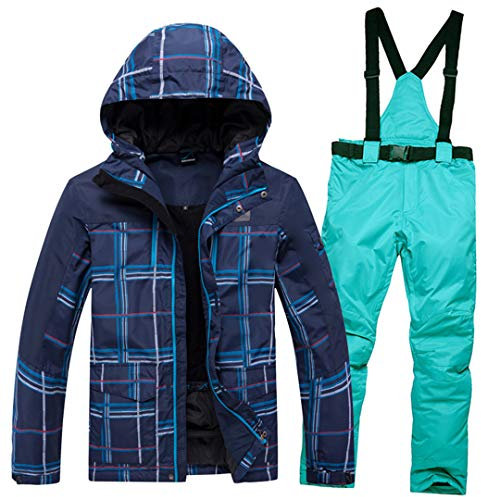 Herren Winter Ski Berg Anzug Snowboard Anzug Skijacke + Abnehmbare Skihose Ski-Set R4 3XL