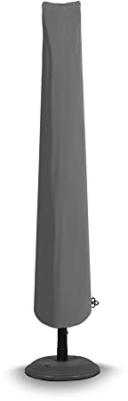 Bosmere All-Weather Large Parasol Cover, 100% Waterproof, UV Protected, Heavy Duty 600D Oxford Fabric, L153 C53cm (31cm at top) , 6A590GY, Grey