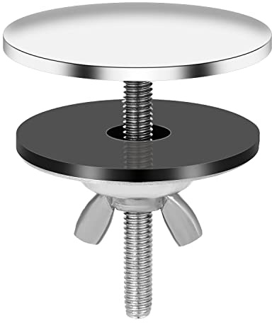 SAVITA Sink Hole Cover, Stainless Steel Kitchen Sink Hole Cap Faucet Hole Cover Leakproof Hole Plate Stopper Cover for Sink Tap Hole Plug (Silver) (B20179)