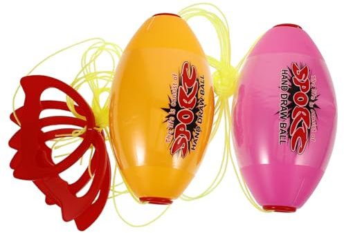 Toyvian 2stücke Pack Zugbälle Für Hand Doppelspieler-schiebe-Ball Für Gymnastik Und Fitness-Spiele Interaktives Koordinationsspielzeug Zufällige Farbe