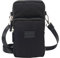 FLYAMAPIRIT Bolso bandolera pequeño para hombre y mujer, con correa de hombro ajustable y extraíble, Negro