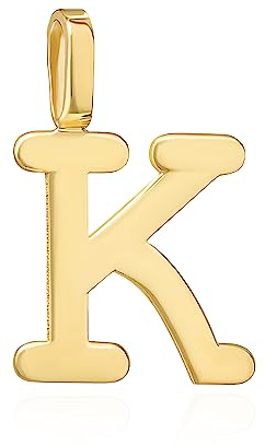 NKlaus Kettenanhänger Amulett aus 333 Gelbgold, 8 Karat, 21x4,2mm, 1 Stück | Öse innen 3,7x2,4mm; Gewicht ca. 0,73g