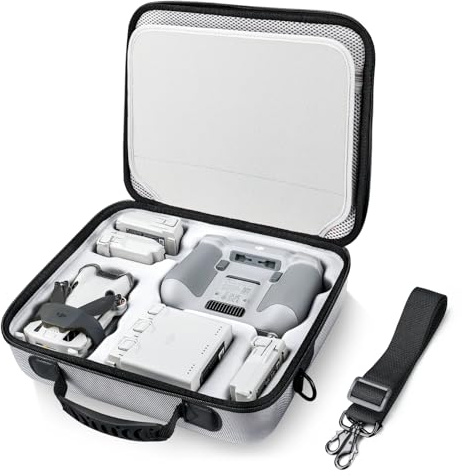 Lykus Spartan MM400 Tasche/Koffer/Case/Bag/Tragetasche für DJI Mini 4 Pro, Passend für bis zu 7 Akkus und RC-Lanyard[NUR Tasche]